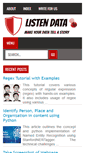 Mobile Screenshot of listendata.com