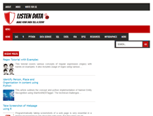 Tablet Screenshot of listendata.com